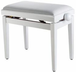 Soundsation - SBH-103V-WH fa zongorapad bársony ülőfelülettel fényes fehér - hangszerdepo