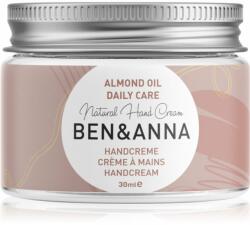 BEN&ANNA Natural Hand Cream Daily Care crema de maini cu ulei de migdale 30 ml