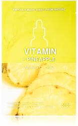 Holika Holika Ampoule Mask Sheet From Nature Vitamin C + Pineapple masca de celule cu efect energizant 1 buc