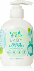  Good Bubble Baby Hair & Body Wash tisztító emulzió és sampon gyermekeknek születéstől kezdődően Cucumber & Aloe vera 250 ml