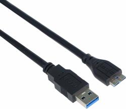 PremiumCord USB-A 3.0 to micro USB-B - 1m, fekete (ku3ma1bk)