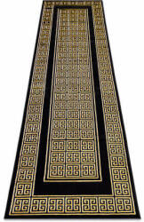 My carpet company kft Modern GLOSS szőnyeg, futószőnyeg 6776 86 elegáns, görög fekete / (AT3853)