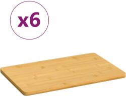 vidaXL Дъски за сервиране 6 бр 22x14x0, 8 см бамбук (352776)