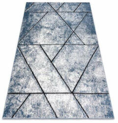 My carpet company kft Modern COZY szőnyeg 8872 Wall, Geometriai, háromszögek - kék 120x170 cm (O112)