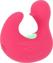 Black & Silver Vibrator Mini Ducky 11 Moduri Vibratii USB Silicon Roz Vibrator