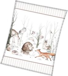 Sonne Păturică pentru copii Sonne - Animale sălbatice, 110 x 140 cm (KNL223007-KOC) Lenjerii de pat bebelusi‎, patura bebelusi
