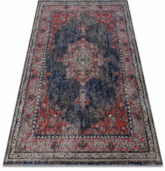 My carpet company kft Modern szőnyeg MUNDO E0551 vintage szabadtéri piros / fekete 80x250 cm (BA120)