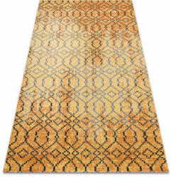 My carpet company kft Modern szőnyeg MUNDO D5751 glamour szabadtéri narancssárga / feke (BA112)