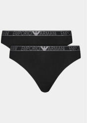 Emporio Armani Underwear Set 2 perechi de chiloți brazilieni 164752 4R223 00020 Negru