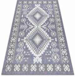My carpet company kft Fonott sizal szőnyeg SION azték 3007 lapos szövött kék / rózsaszín / ecru 160x220 cm (D786)