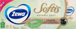 Zewa Softis Natural Soft illatmentes papír zsebkendő 4 rétegű 10 x 9 db - ecofamily