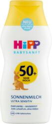 HiPP Babysanft naptej érzékeny bőrre babáknak és gyermekeknek 50+, UVA+UVB szűrővel 200 ml
