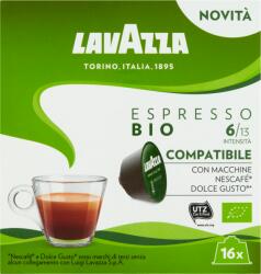 LAVAZZA Espresso bio őrölt pörkölt kávé kapszulákban 16 x 8 g (128 g)