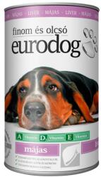 Euro Dog kutya konzerv 1240g májas
