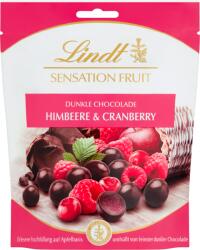 Lindt Sensation Fruit Raspberry & Cranberry gyümölcsdarabokkal töltött keserű csokoládébonbon 150 g