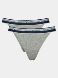 Emporio Armani Underwear Set 2 perechi de chiloți tanga 164522 4R227 00948 Gri