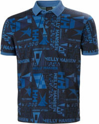 Helly Hansen Men's Newport Tricou polo cu mânecă scurtă Ocean Burgee Aop M (34304_585-M)