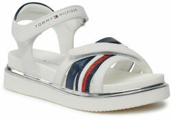 Tommy Hilfiger Sandale Tommy Hilfiger Velcro Sandal T3A2-33240-0273 M White/Blue X336