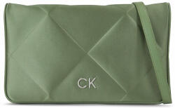 Calvin Klein Дамска чанта Calvin Klein Re-Lock Quilt Shoulder Bag-Satin K60K611300 Sea Spray LKG (Re-Lock Quilt Shoulder Bag-Satin K60K611300)
