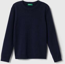 Benetton gyerek pamut pulóver sötétkék, könnyű - sötétkék 104