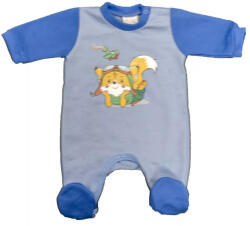  Belül bolyhos hosszú ujjú rugdalózó Mókus mintával (50)