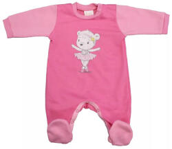  Belül bolyhos hosszú ujjú rugdalózó Balerina mintával (50)