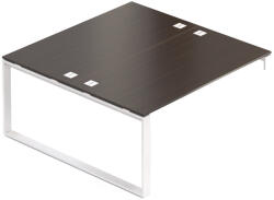 Rauman Creator munkaállomás 160 x 160 cm, fehér alap, 1 láb, wenge