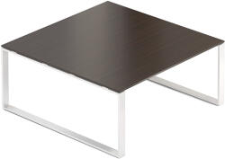  Creator tárgyalóasztal 160 x 160 cm, fehér alap, wenge