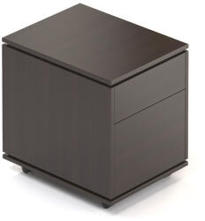 Rauman Alkotó konténer 46, 4 x 60 cm, mobil, fehér / wenge - rauman - 261 290 Ft