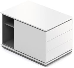  Alkotó tároló 90, 4 x 53, 6 cm, 2 modulos - jobb, antracit / fehér