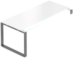 Creator asztal 200 x 90 cm, grafit alap, 1 láb, fehér - rauman - 581 390 Ft