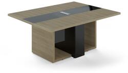 Trevix tárgyalóasztal 180 x 140 cm, homoki tölgy / fekete
