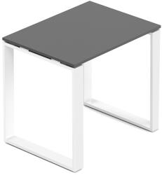 Creator tárgyalóasztal 80 x 60 cm, fehér alap, antracit