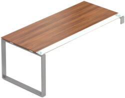 Creator asztal 200 x 90 cm, szürke alap, 1 láb, dió - rauman - 581 390 Ft