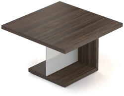  Lineart tárgyalóasztal 120 x 120 cm, sötét szilfa / fehér