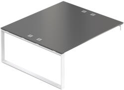 Rauman Creator munkaállomás 180 x 160 cm, fehér alap, 1 láb, antracit