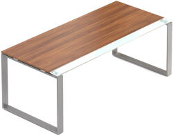  Creator asztal 200 x 90 cm, szürke alap, 2 láb, dió - rauman - 597 390 Ft