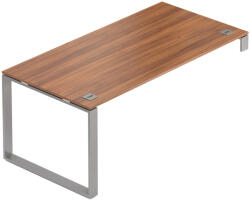 Creator asztal 180 x 90 cm, szürke alap, 1 láb, dió - rauman - 290 690 Ft