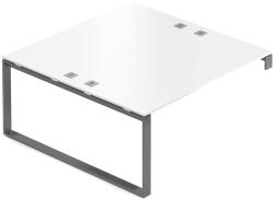 Rauman Creator munkaállomás 160 x 160 cm, grafittalp, 1 láb, fehér