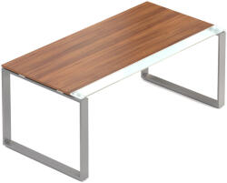 Creator asztal 180 x 90 cm, szürke alap, 2 láb, dió - rauman - 559 990 Ft