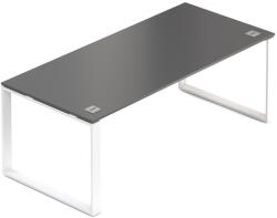  Creator asztal 200 x 90 cm, fehér alap, 2 láb, antracit - rauman - 317 390 Ft