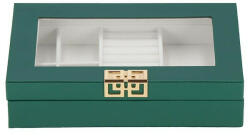 Ellit Depozitar bijuterii Ellit® CARE5 piele ecologica 55x235x140 mm verde (L0210)