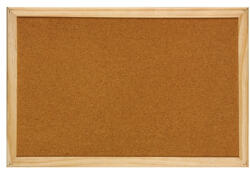 Optima Panou pluta cu rama din lemn, 40 x 60 cm, Optima (OP-31040060) - siscom-papetarie