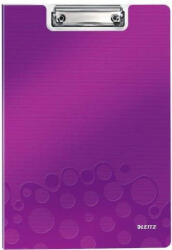 Leitz Clipboard dublu LEITZ Wow, polyfoam - mov metalizat (L-41990062) - siscom-papetarie