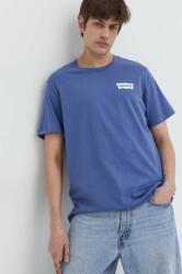 Levi's pamut póló lila, férfi, nyomott mintás - kék S - answear - 10 990 Ft