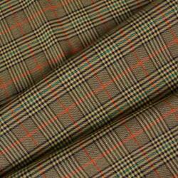 Takoy Kosztüm anyag Bono sárga kockás mintázat