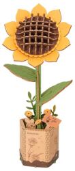 Rowood Puzzle 3D, Floarea Sorelui, Rowood, lemn, 86 piese