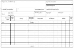 Nyomell Raktárkészlet nyilvántartólap A5 B. 12-151 (NYOMTB12151) - upgrade-pc