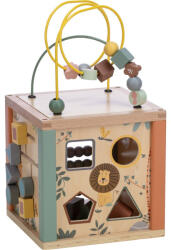Free2Play Cub mare de activitati pentru copii, Din lemn, Cu sortator de forme, Abac si alte activitati (80647)