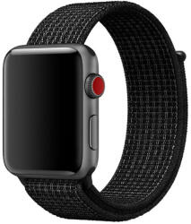 Apple Watch 38/40/41 mm nylon szövet szíj - fekete (IWNY320)